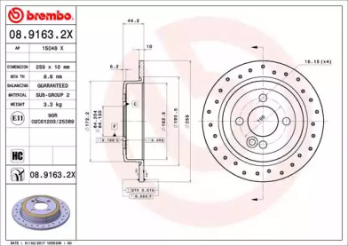 BREMBO 08.9163.2X