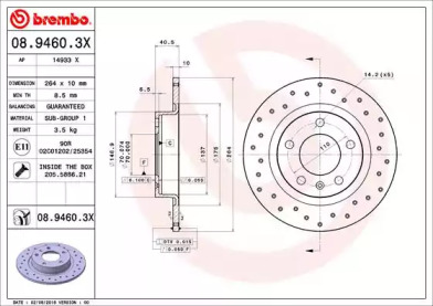 BREMBO 08.9460.3X