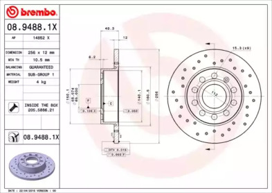 BREMBO 08.9488.1X