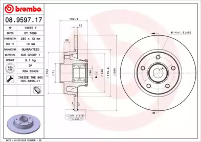 BREMBO 08.9597.17