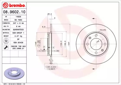 BREMBO 08.9602.10