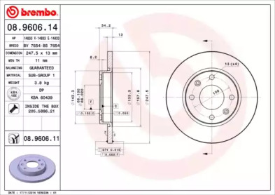 BREMBO 08.9606.14