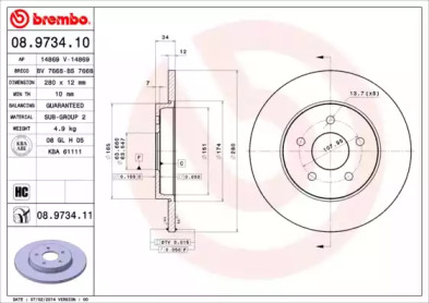 BREMBO 08.9734.10