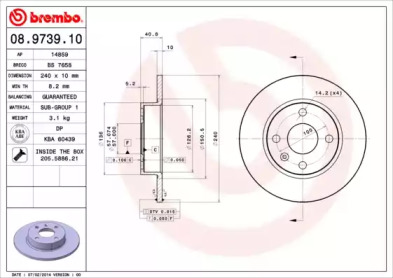 BREMBO 08.9739.10