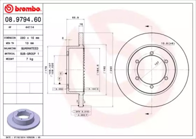 BREMBO 08.9794.60