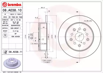 BREMBO 08.A038.11