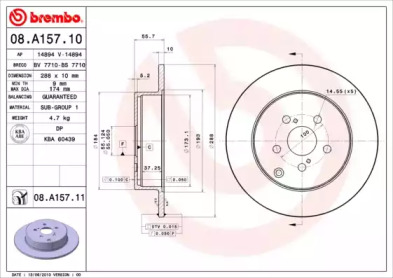 BREMBO 08.A157.10