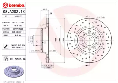 BREMBO 08.A202.1X