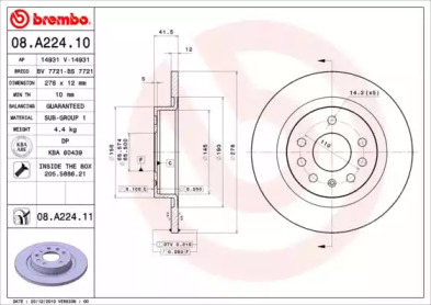 BREMBO 08.A224.10