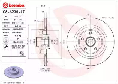 BREMBO 08.A239.17