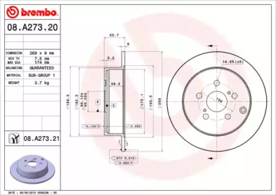 BREMBO 08.A273.20