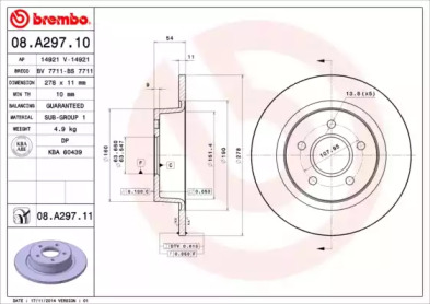 BREMBO 08.A297.11