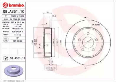 BREMBO 08.A351.11