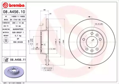 BREMBO 08.A456.10