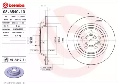 BREMBO 08.A540.11