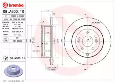 BREMBO 08.A600.10