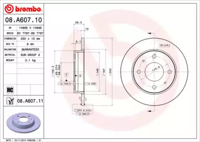 BREMBO 08.A607.10