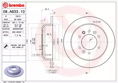 BREMBO 08.A633.10