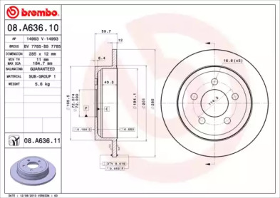 BREMBO 08.A636.11