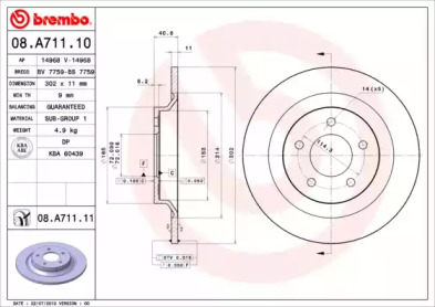 BREMBO 08.A711.10