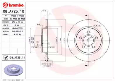 BREMBO 08.A725.10