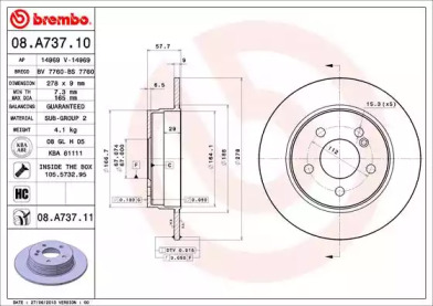 BREMBO 08.A737.10