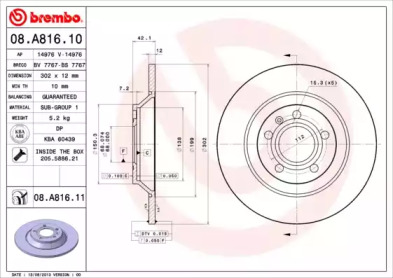 BREMBO 08.A816.11