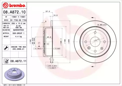 BREMBO 08.A872.10