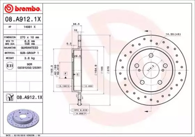 BREMBO 08.A912.1X