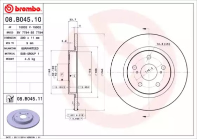 BREMBO 08.B045.10