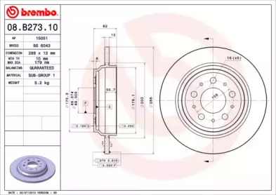 BREMBO 08.B273.10