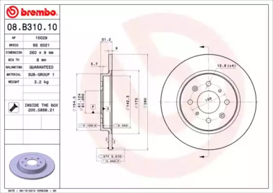 BREMBO 08.B310.10