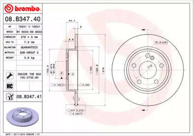 BREMBO 08.B347.40