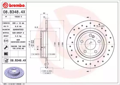 BREMBO 08.B348.4X