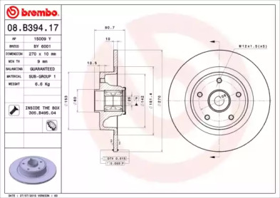 BREMBO 08.B394.17