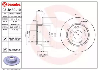 BREMBO 08.B439.11