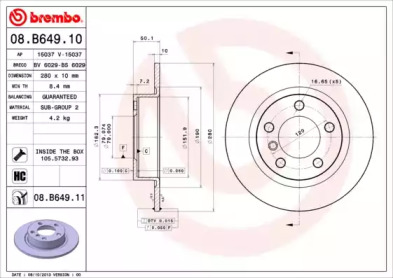 BREMBO 08.B649.10