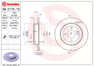 BREMBO 08.C172.10