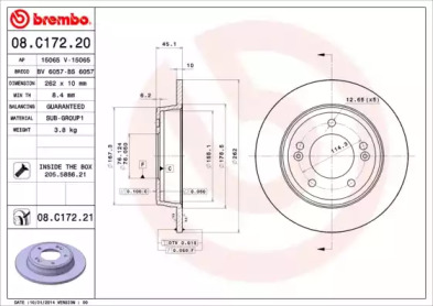 BREMBO 08.C172.20