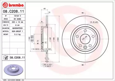 BREMBO 08.C208.11