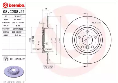 BREMBO 08.C208.21