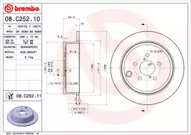 BREMBO 08.C252.11