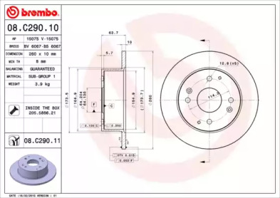 BREMBO 08.C290.10