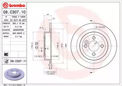 BREMBO 08.C307.11