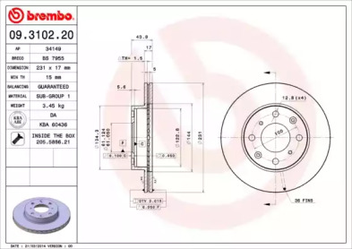 BREMBO 09.3102.20