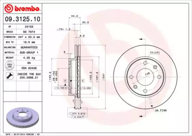 BREMBO 09.3125.10