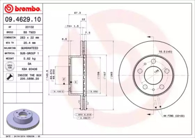 BREMBO 09.4629.10