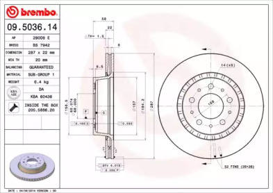 BREMBO 09.5036.14