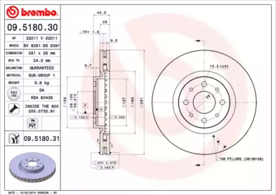 BREMBO 09.5180.30