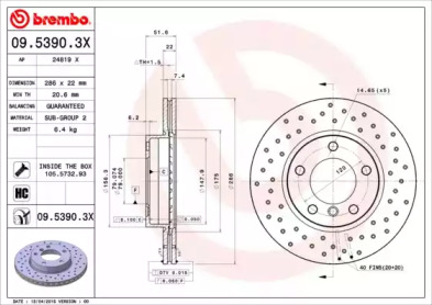 BREMBO 09.5390.3X